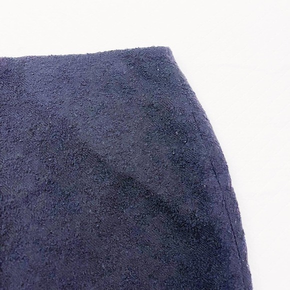 Michael Kors Navy Wool Tweed Pencil Skirt Italy SZ6 - Picture 5 of 8